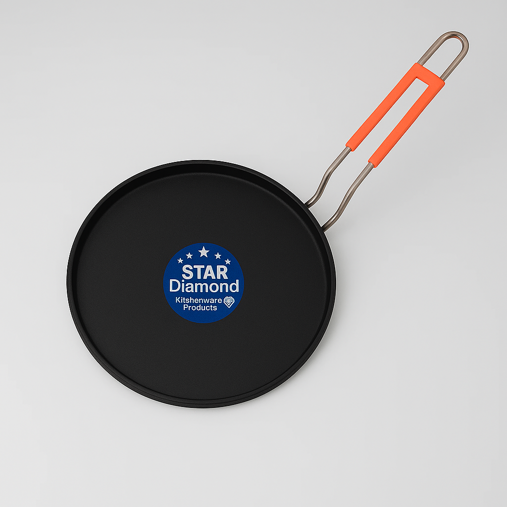 HR Star Diamond Roti Tawa with Wire Handle